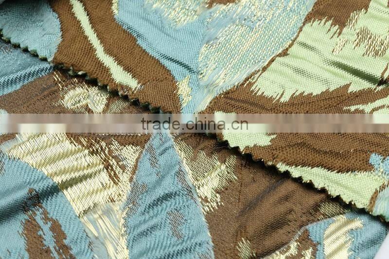 100% polyester metallic luxury woven jacquard upholstery
