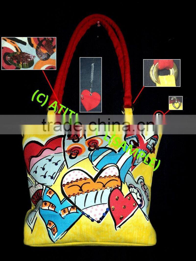 COTTON CANVAS HANDBAGS