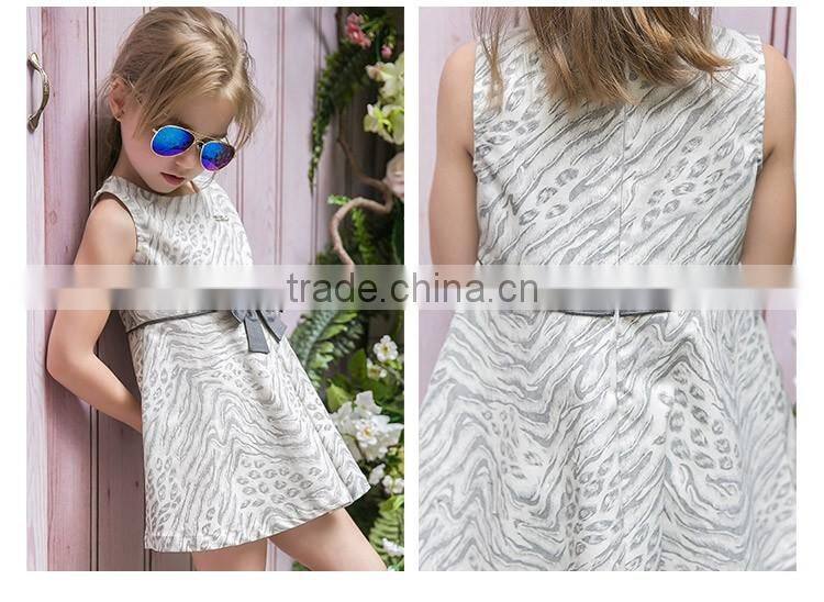 Latest Kids Sleeveless Princess Frock Designs Party Dresses Girls Summer Dress With A Bow