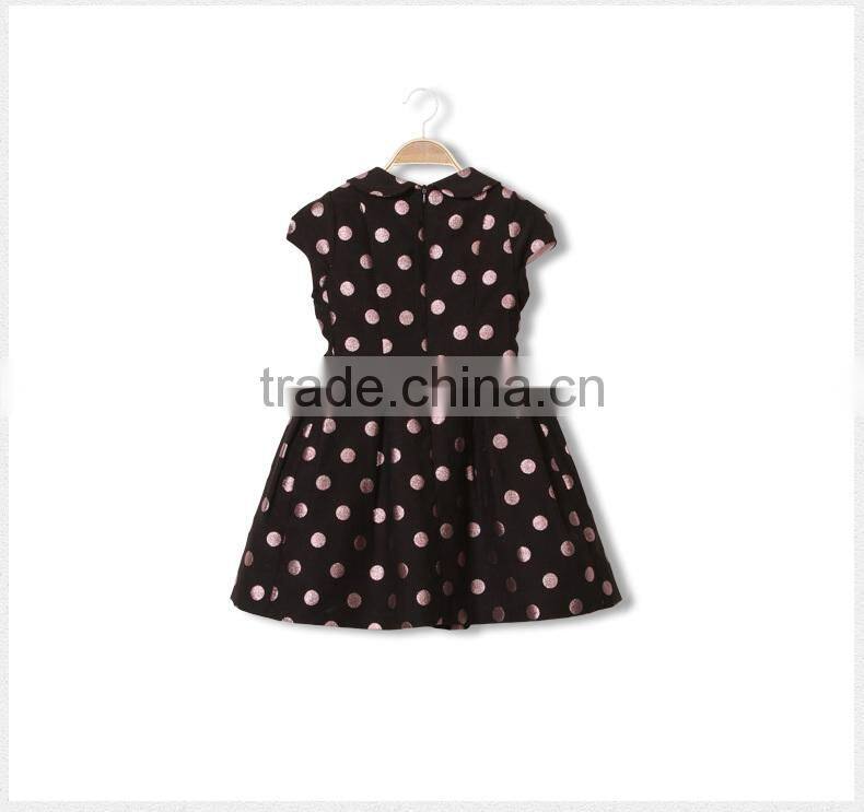 high end baby gril dress children frocks designs girl child polk dot dress wholesale