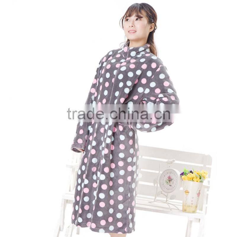 Sexy Coral Floral robe for Women