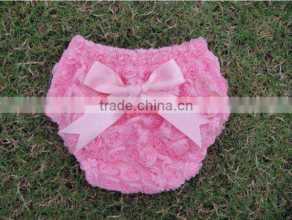 Cheap Knit Cotton Baby chiffon Ruffled Diaper Cover/PettiBloomers Kids Girls Underwear Cotton Fluffy Ruffle Cover Bloomer