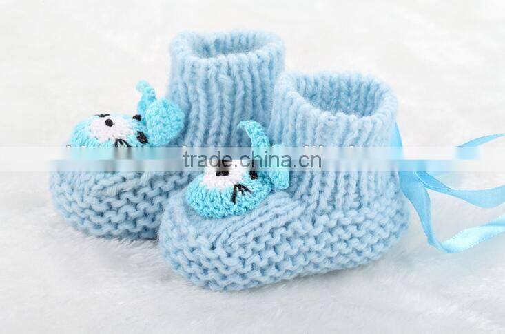 wholesale hot sale cute animal baby crochet shoes