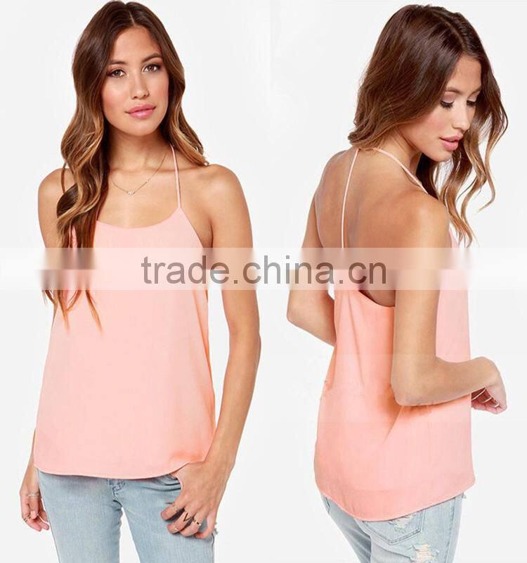 new design womens tank top/ sexy singlet for women/ tank top in bulk clothing