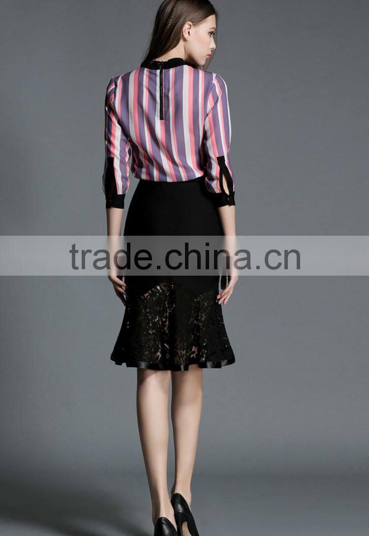 2016 Latest Fashion midi skirts oem lace fishtail pencil sexy women skirt for wholesale