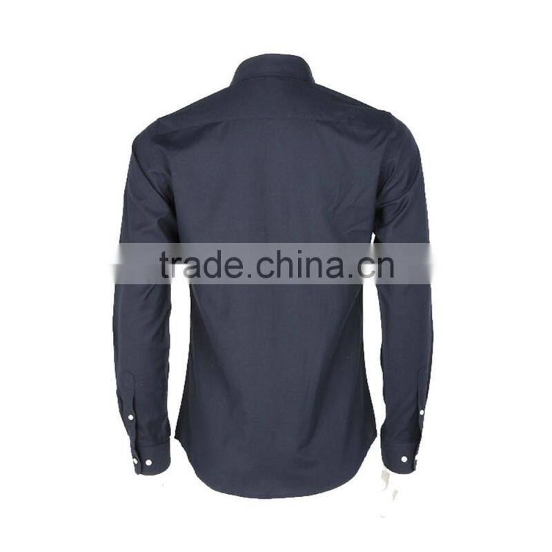 2017 new fashion 100% cotton regular collar long sleeve causal men shirt