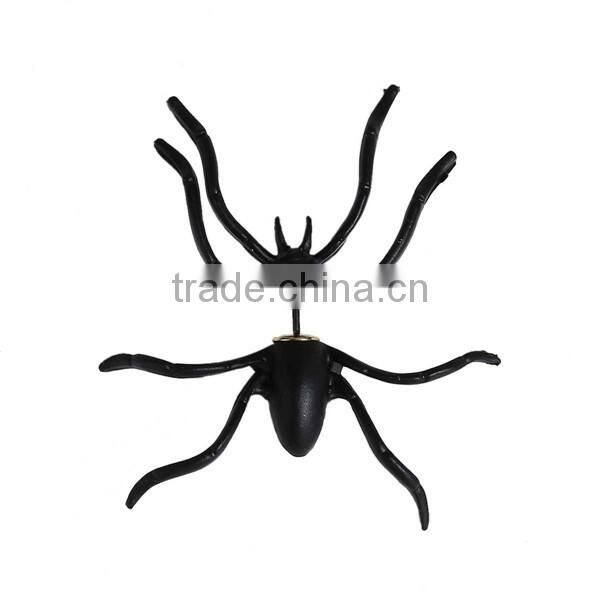 New Fashion Costume Jewelry Earrings Halloween Spider Black Ear Studs