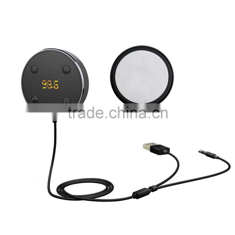 Bluetooth Car Kit FM Transmitter AUX Music Audio Receiver Hands-free 3.5mm with Dual USB Charger Car Accessories