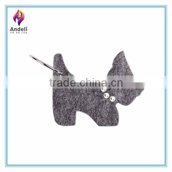 Delicate Gift Felt Dog Cartoon Keychain Bag Pendant Key Ring