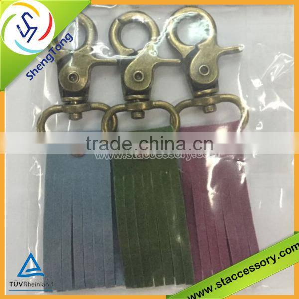 high quality wholesale leather tassel/colorful leather tassel