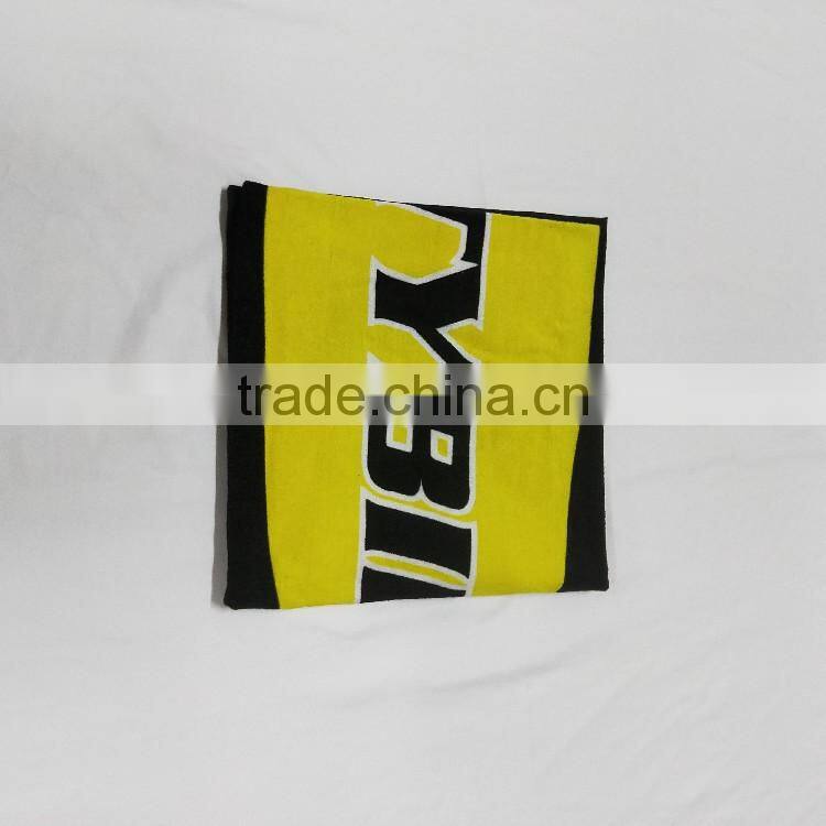 custom color terry cotton double side towel