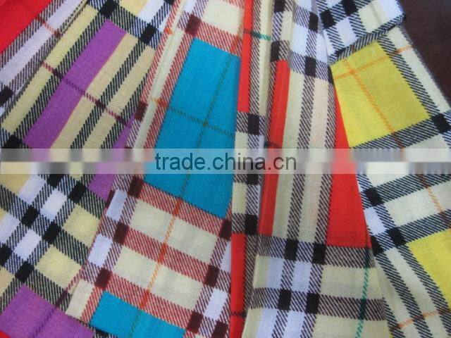 grid printed flannel