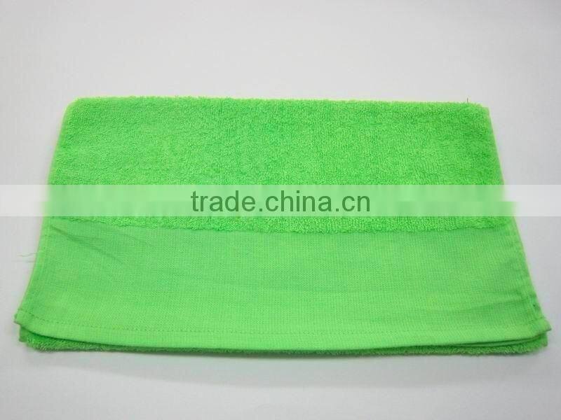 100% cotton dobby solid colore flannel face towel facecloth