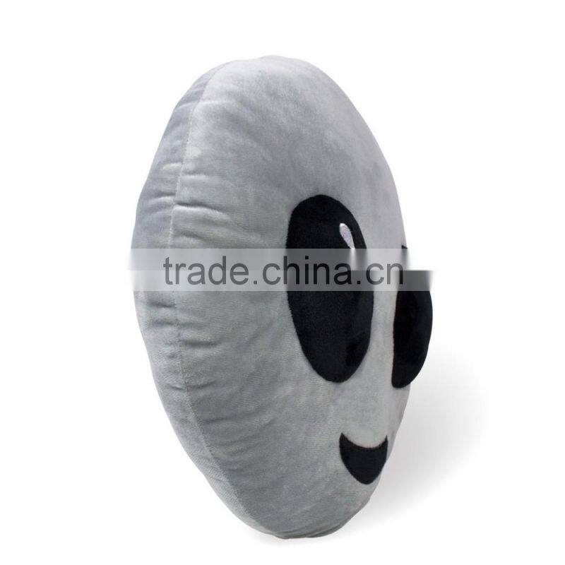 soft plush material stuffed pillows alien emoji pillow
