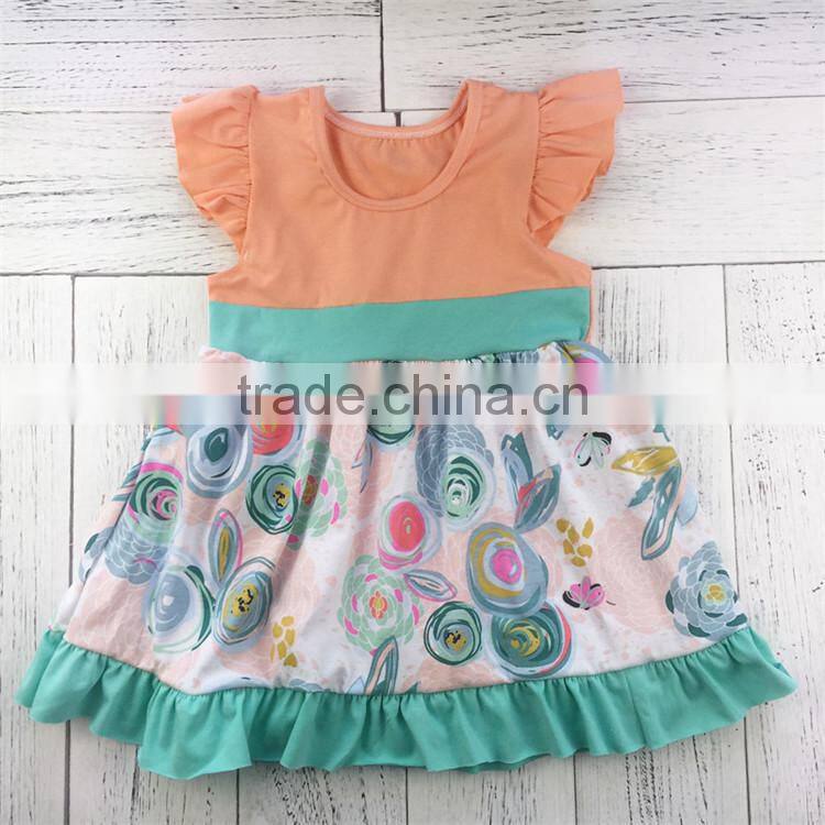 Manufacturer sale excellent quality comfortable girls floral dress