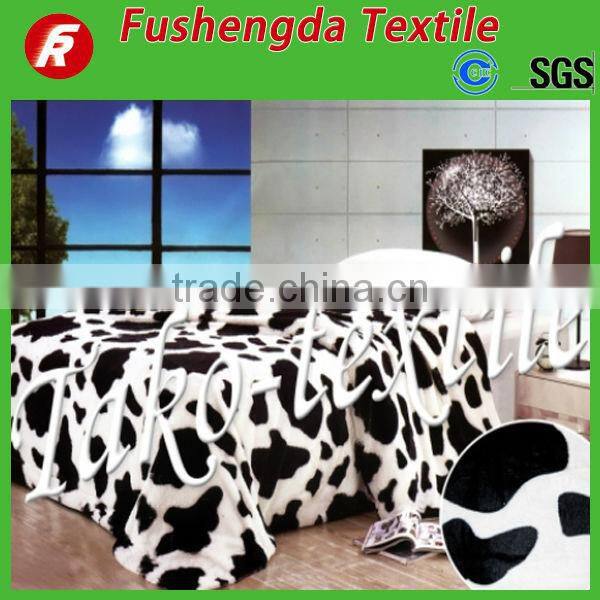 animal design faux fur throw blanket form changshu tetile