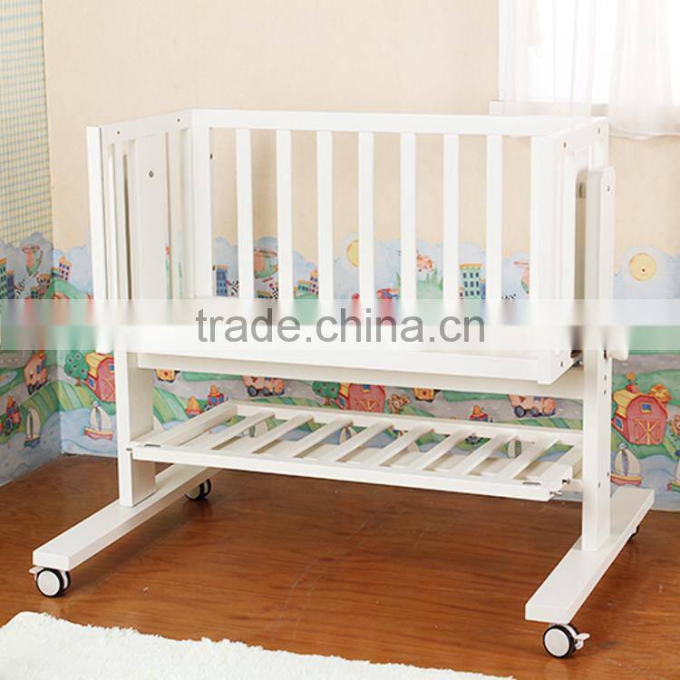Hot new products 2016 automatic swing crib baby wooden convertible crib
