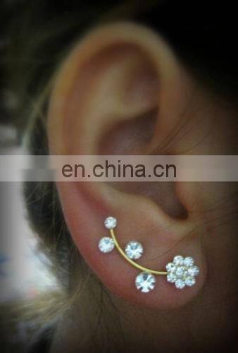 Daisy Ear Sweep Wrap Cuff Earring