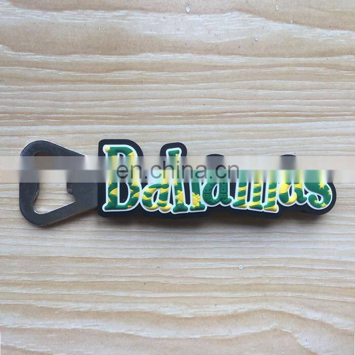 High quality cheaper eco-friendly soft pvc bottle opener fridge magnet