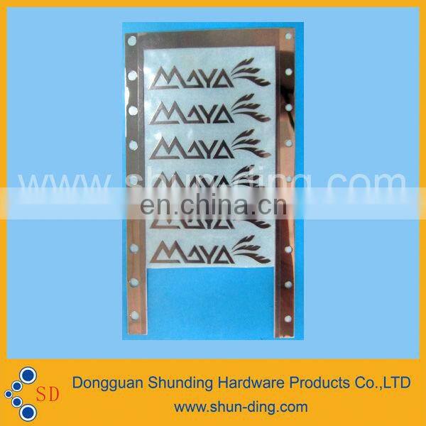 Free tooling charge electroforming nickel computer logo sticker