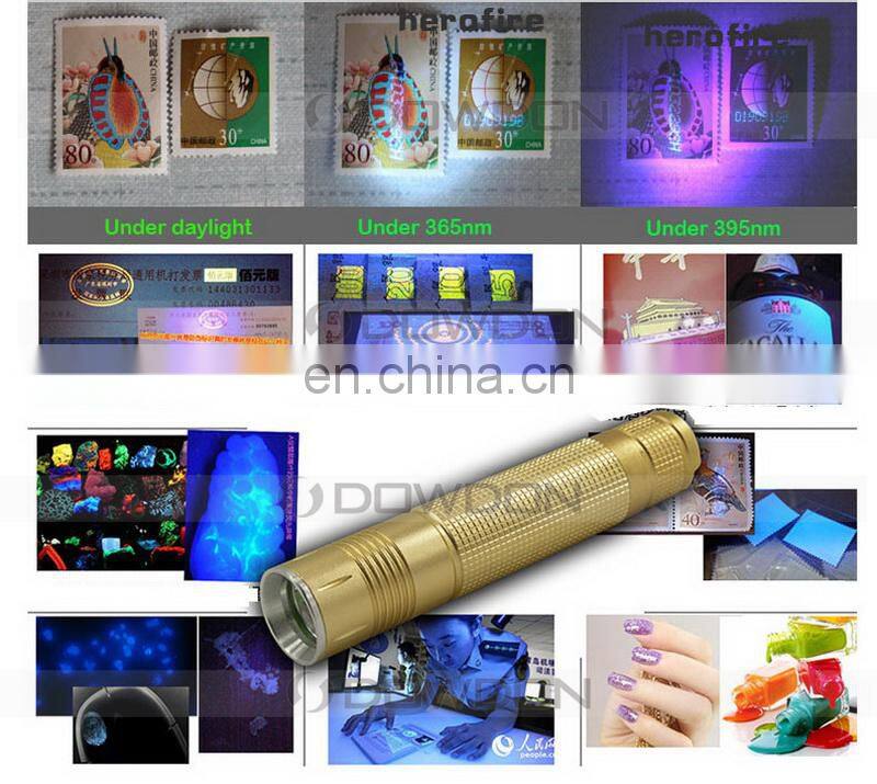LED Ultraviolet 5W UV 365nm Flashlight Mini Straight UV Flashlight