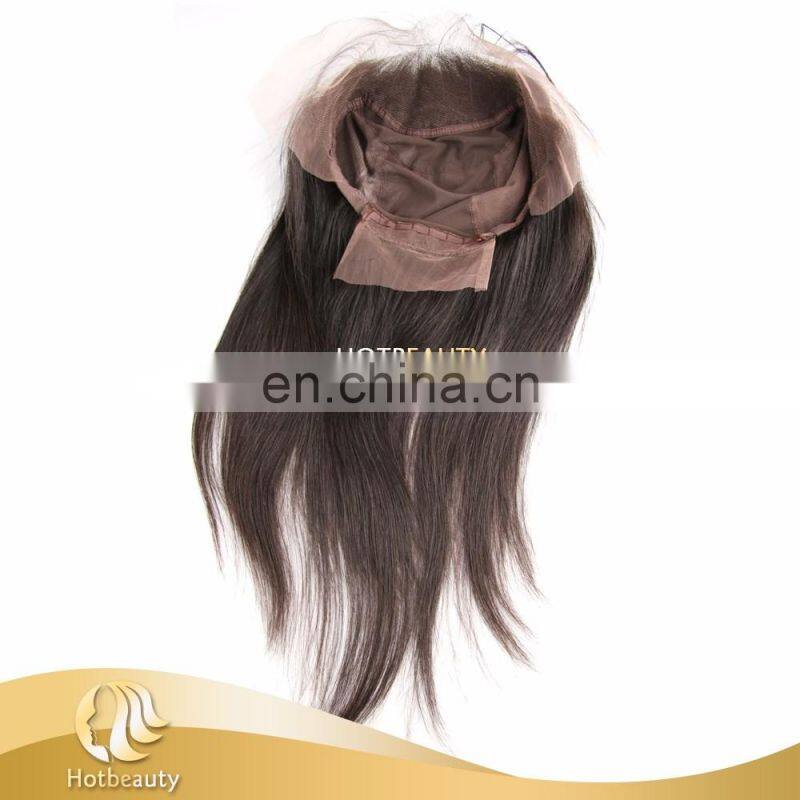 Hot Sale Unprocessed Brazilian Human Hair, 10''-20'' Ear to Ear 360 Lace Frontal