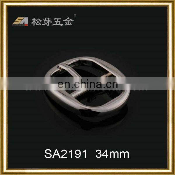 Handbag hardware metal pin buckle, factory buckles for belts