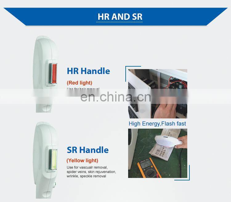 Ready to ship double handles shr elight portable machine for sale