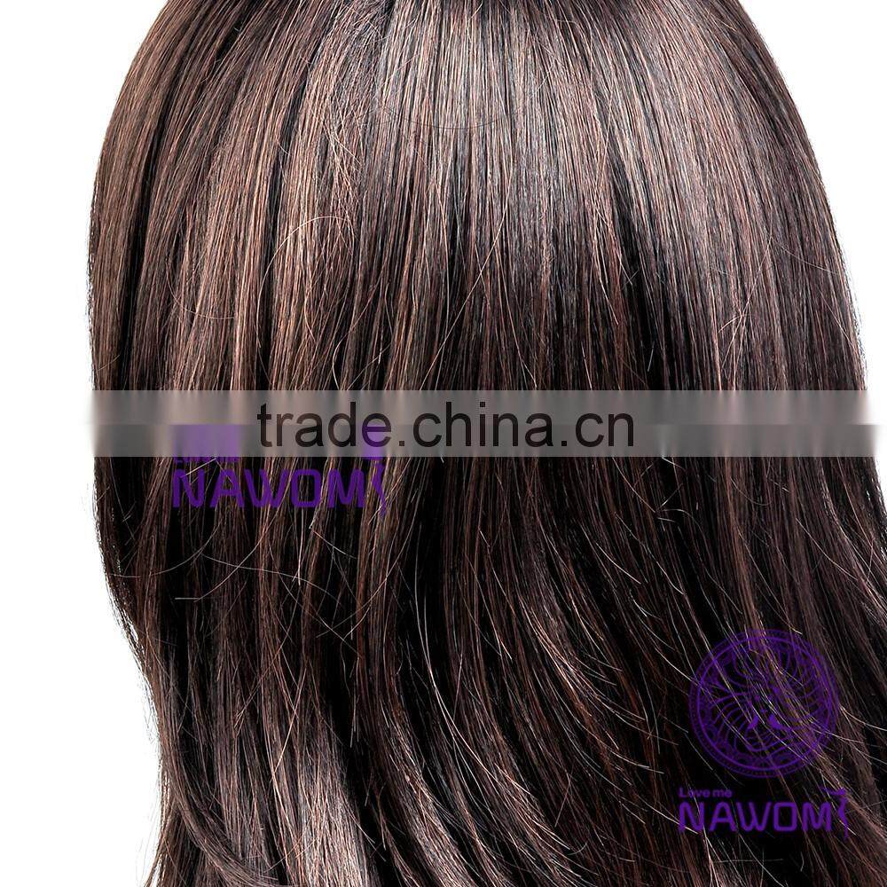 fashion ladies slanting bang wigs fair