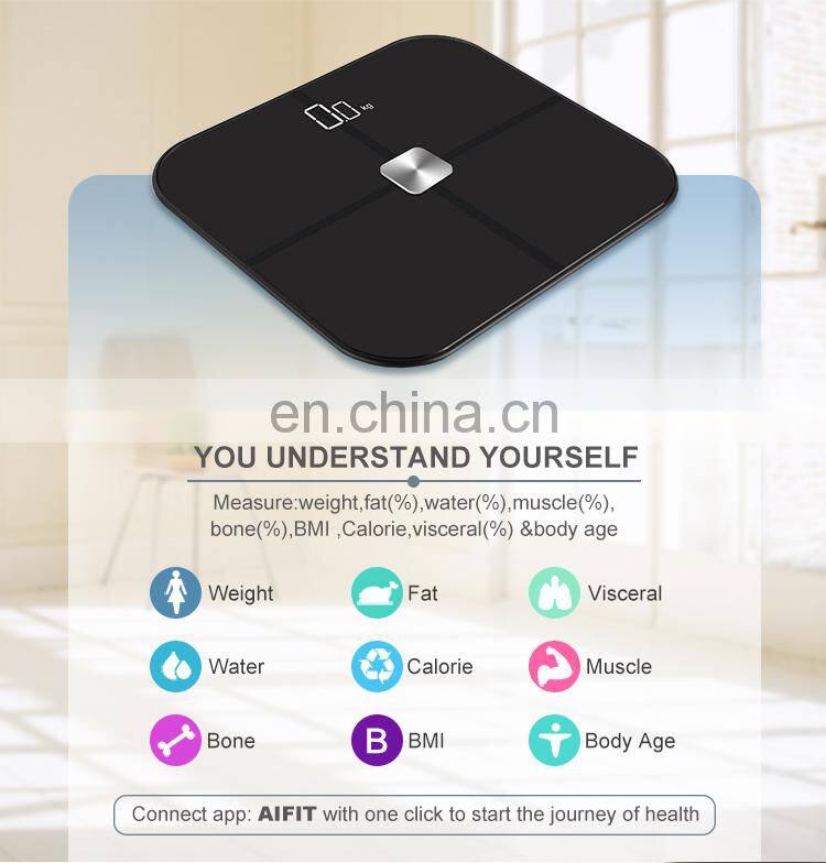 Multi Function Muscle Bone 180Kg Digital Body Weight Bathroom Analysis Body Fat Scale