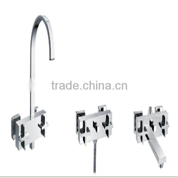 New double handle brass body basin faucet