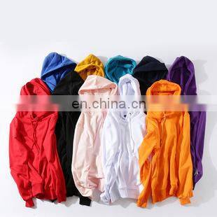 Wholesale Plain logo  Organic Cotton Men's Sweatshirt Blank Fleece Oversized Custom Unisex Men Hoodies