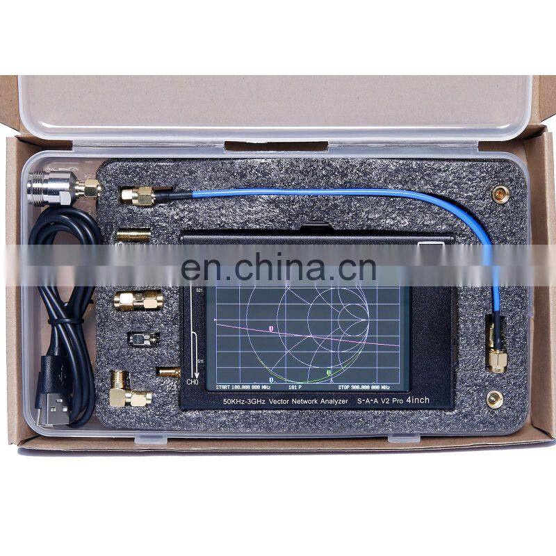 GS-400 V2 Pro 50KHz-3GHz NanoVNA V2 S-A-A 4" Touch Screen Vector Network Analyzer Antenna Analyzer
