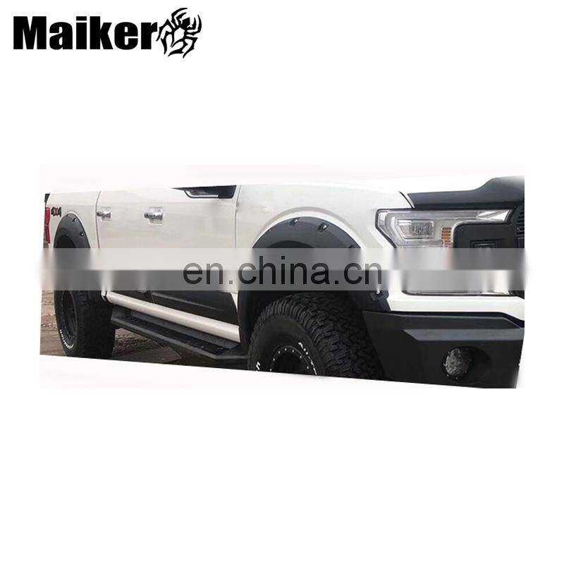 Pickup Accessories Pocket Rivet Style Fender Flares For F150 2018- on Mud Guard Parts