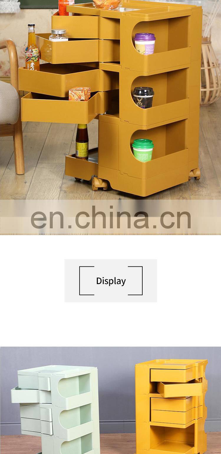 Tool cabinet trolley rotating grocery cabinet ins good quality nice look Rotating cabinet trolley