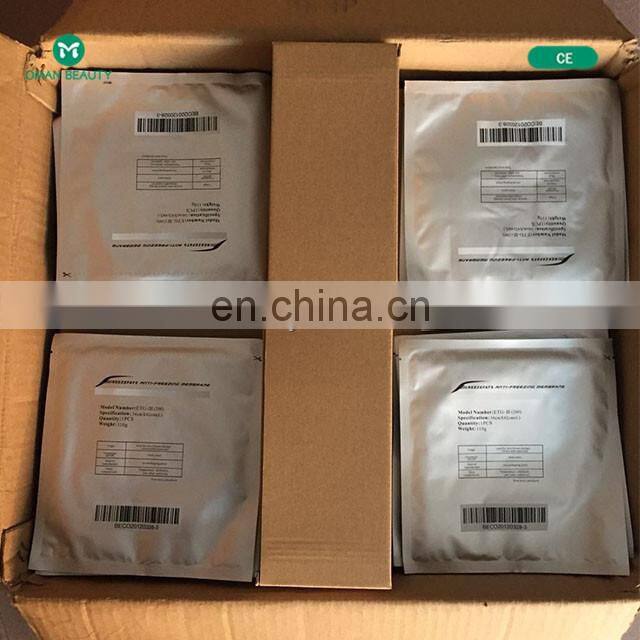 Hot selling protect skin 27*30cm 70g freezefats anti jel cryo pads coolant bag film antifreeze cryolipolysis membrane