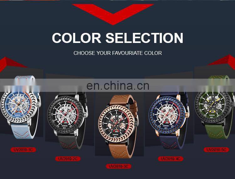 Gohuos UV2010 Tourbillon Automatic Man Watches Waterproof Fashion Mens Mechanical Watch
