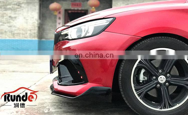 Runde Car Modification Excellent ABS Material MG6 Front Bumper Lip Side Skirt Spoiler Suitable For New Morris Garages 6 Body Kit