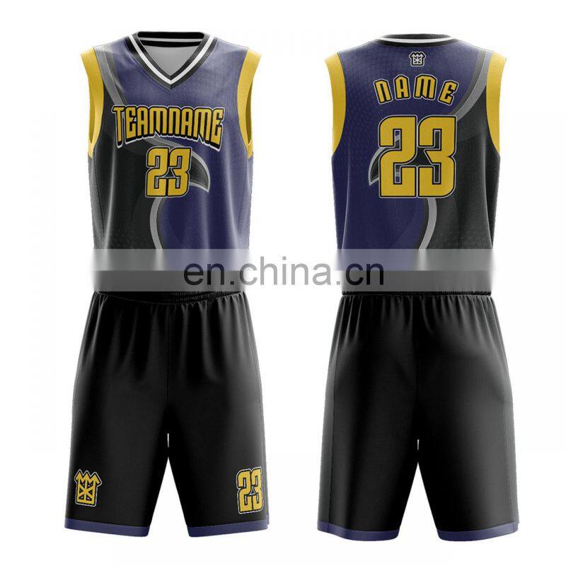 Wholesale Customize Blank Basketball Jerseys Shorts Uniform New Design Custom Sublimation Basketball Jerseys Uniform