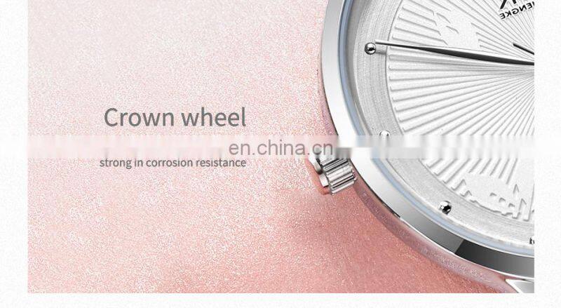 SHENGKE Fancy Ladies Quartz Wrist Watches Simple Dial Fashion Leather Strap Beautiful Girls Watches Reloj Handwatch