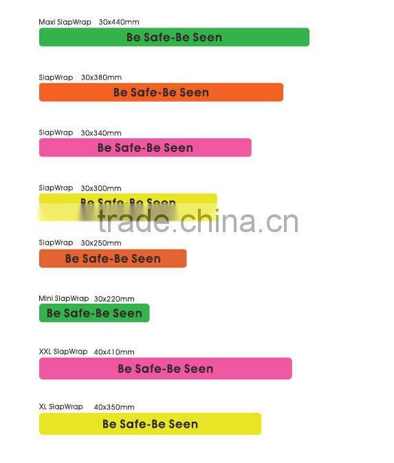 Custom reflective running led slap armband