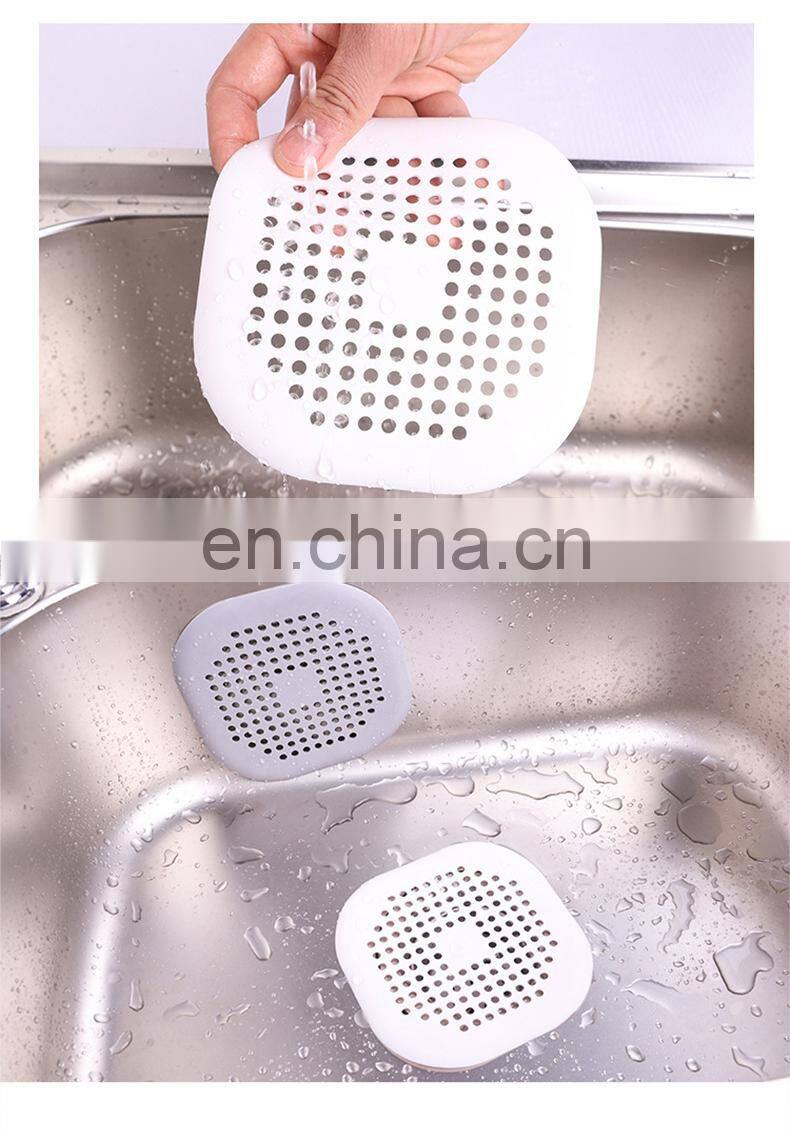 Hair Filter Sink Anti-blocking Strainer Bathtub Shower Floor Drain Stopper Silicone Kitchen Deodorant Plug Bathroom Accessories