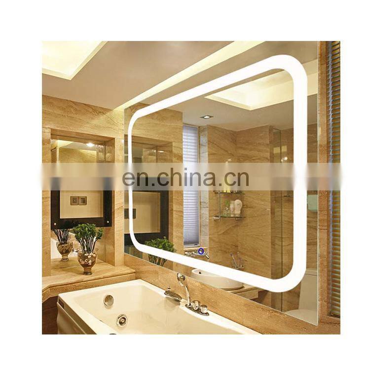 Hotel Silver 5mm Wall Mounted Oval Bathroom Smart Decorative Mirror