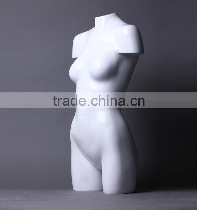high quality half body fiberglass female torso mannequin
