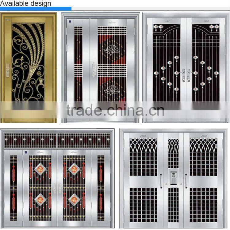 BG-SS9001 Solid 304 stainless steel decoration luxury design security door