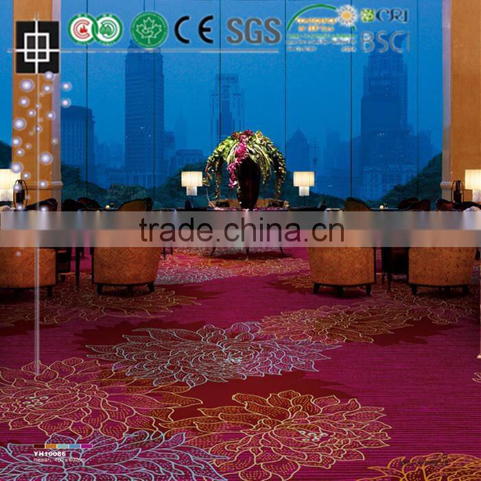All kinds of hotel carpet luxury banquet hall super quality nylon printing carpet