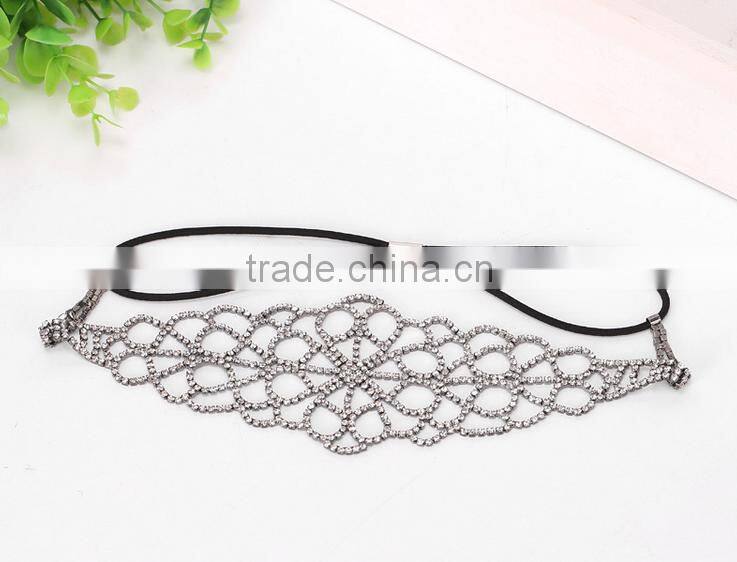 Europe and the United States Bride Luxury Shiny Diamond Crystal Stone Hair Band