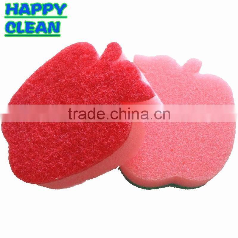 Fruit Shaped Sponge Scouring Pad/ Style Sponge Scouring Pad