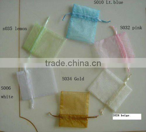 Drawstring organza bag