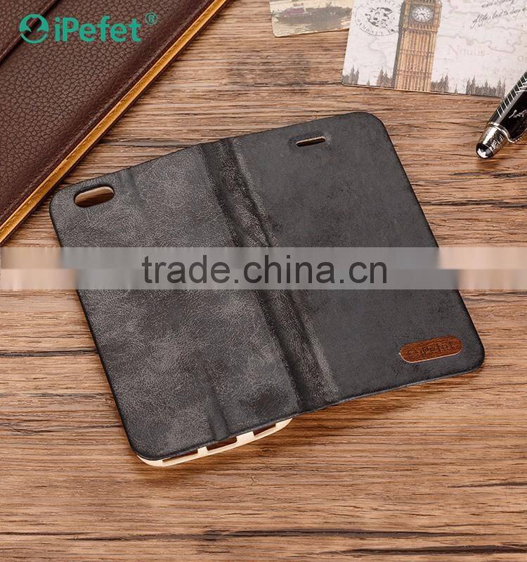 High Quality Luxury Customized Filp Mobile Phone Case For iPhone 6 Custom Plate